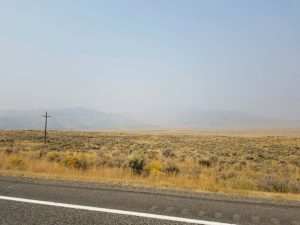 As of September 7, air quality outside Arco, Idaho is unhealthy for sensitive groups. In Missoula, Montana and other parts of the west, air quality is hazardous. Photo by Cody Eck.