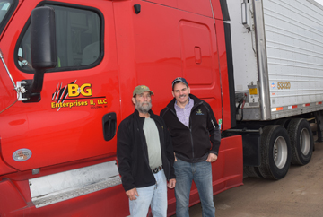 Donated potatoes from Worzella & Sons being loaded onto the truck that is on its way from Wisconsin to the Harry Chapin Food Bank in Fort Myers, Florida.