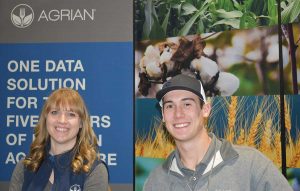 Jessica Chamberlain and Brock Trimm with Agrian, Inc.