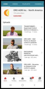 Oro Agri has a new app with videos and a cost calculator.